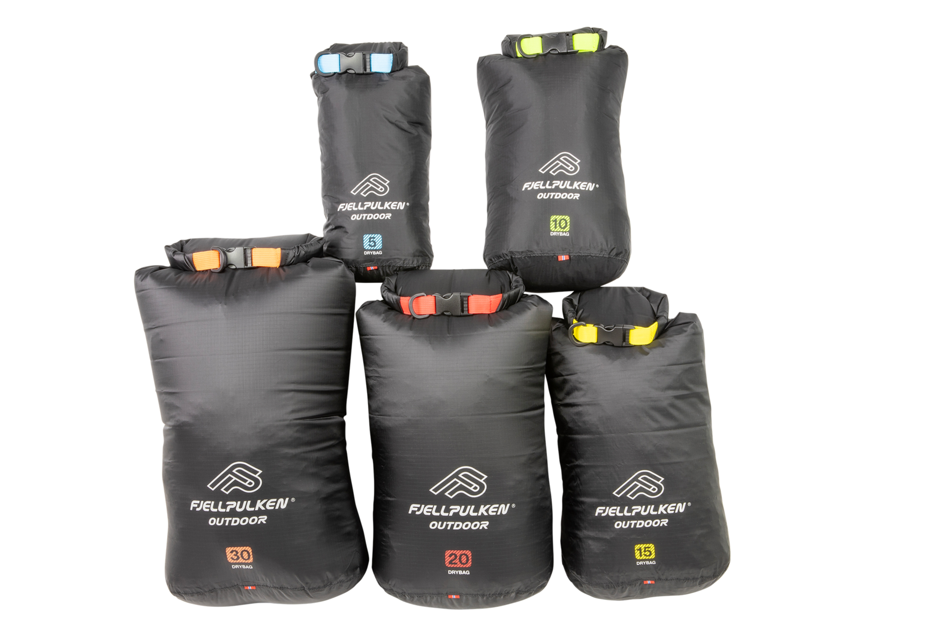 Drybag set 5 pcs