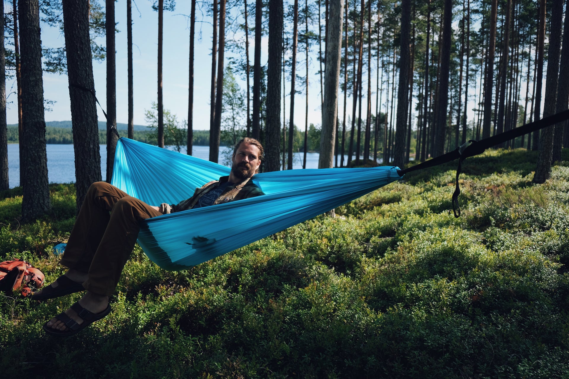 Leaf hengekøye dobbel (seasonal blue)
