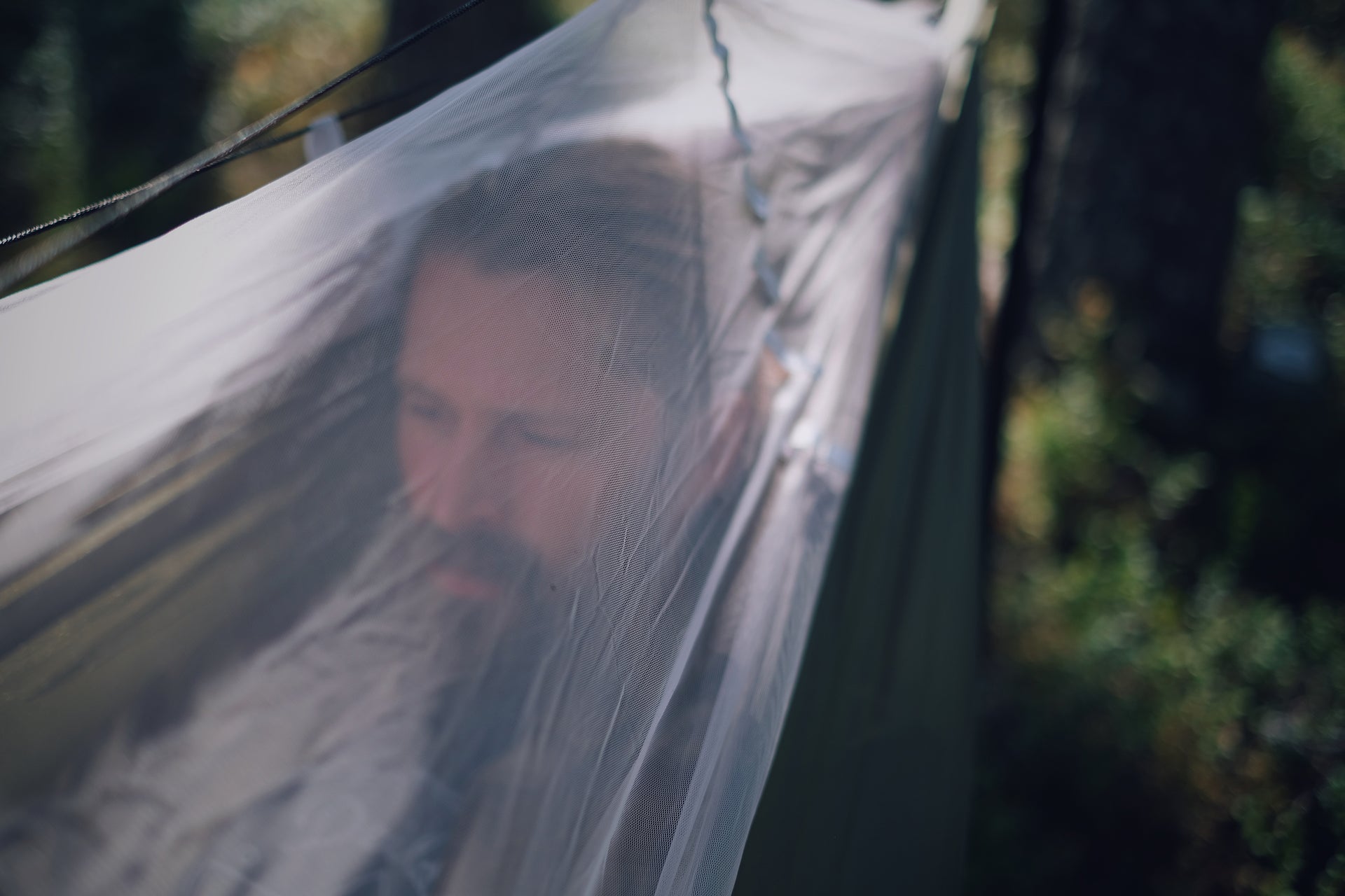 Leaf hengekøye dobbel med nett (olive green)