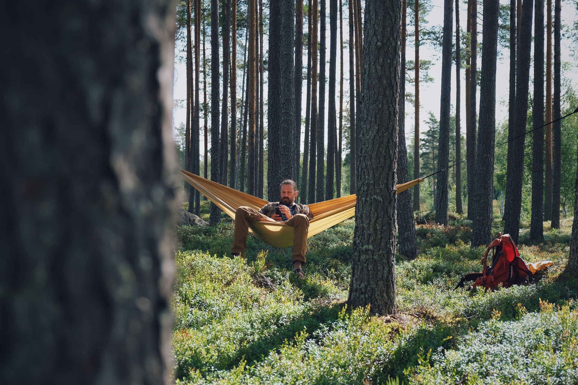 Leaf hengekøye dobbel (sandy beach)